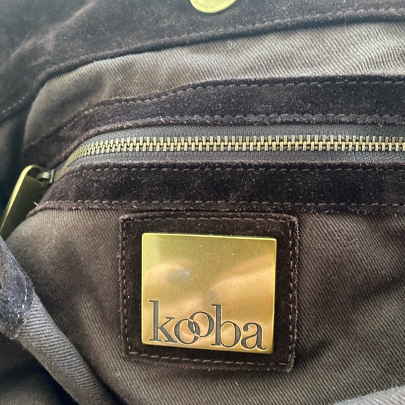 Studded Brown Suede Women's Bag - Picture 5 of 6